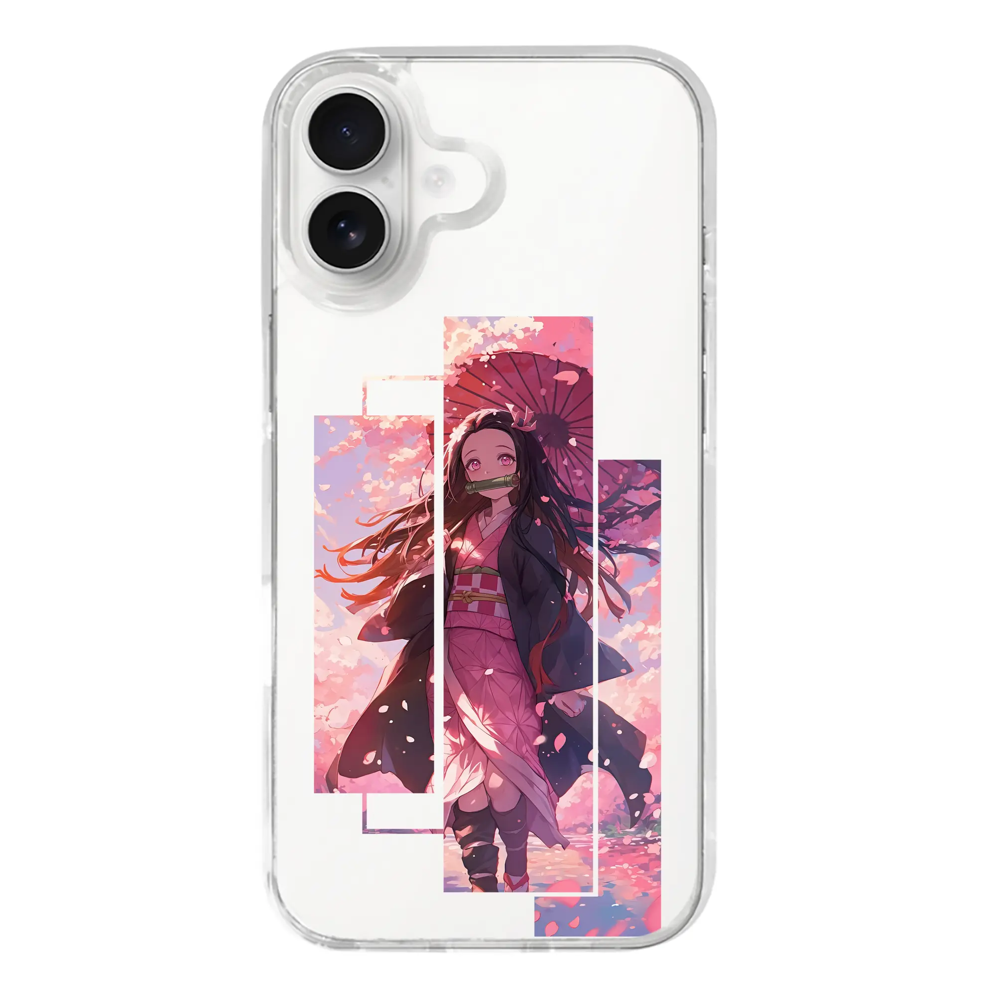 鬼滅の刃 グッズ,竈門 禰豆子 - iPhone 17シリーズ 透明スマホケース – 薄型・耐衝撃・精密フィット保護カバー